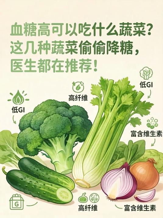 血糖高可以吃什么蔬菜？这几种蔬菜偷偷降糖，医生都在推荐！