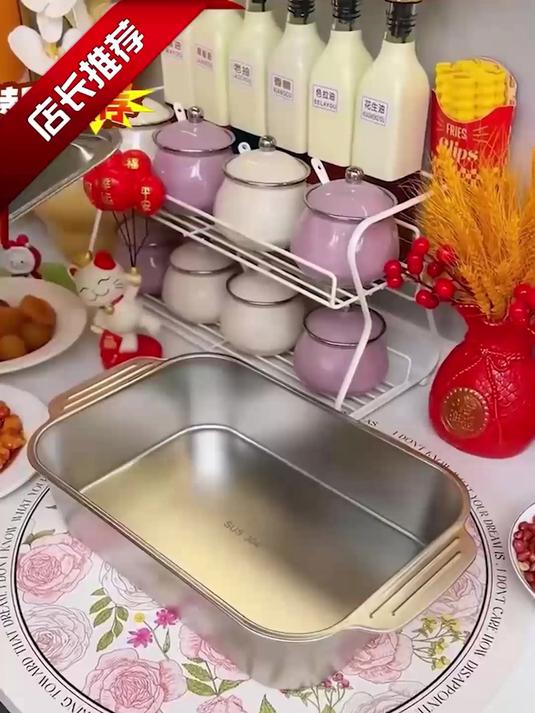 这个不锈钢烤鱼盘,质量好实用性强,做烤鱼或者当配菜盘都很合适