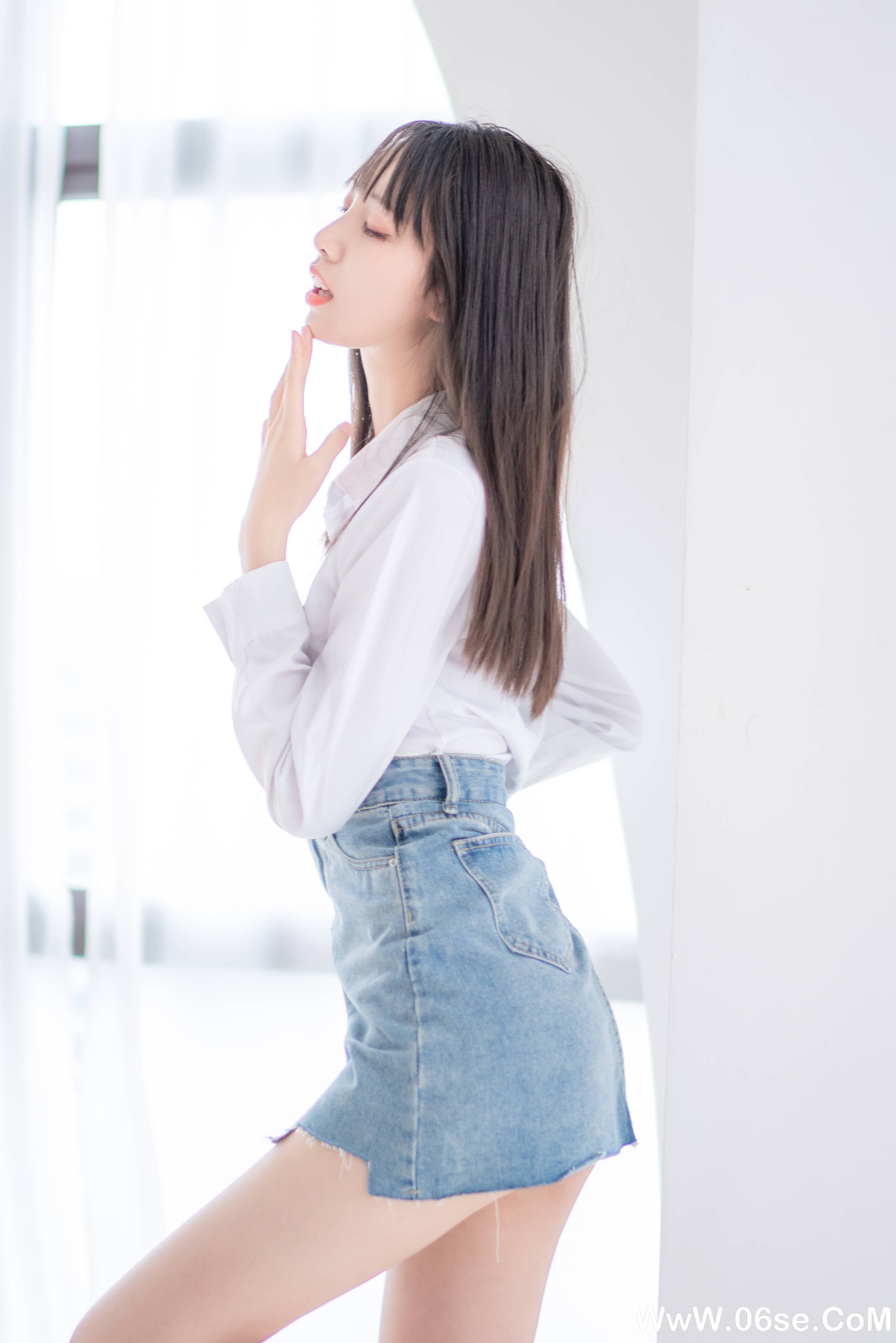 图片[13]-西瓜少女 NO.017 –  衬衫牛仔裙 [61P297M]-六色网