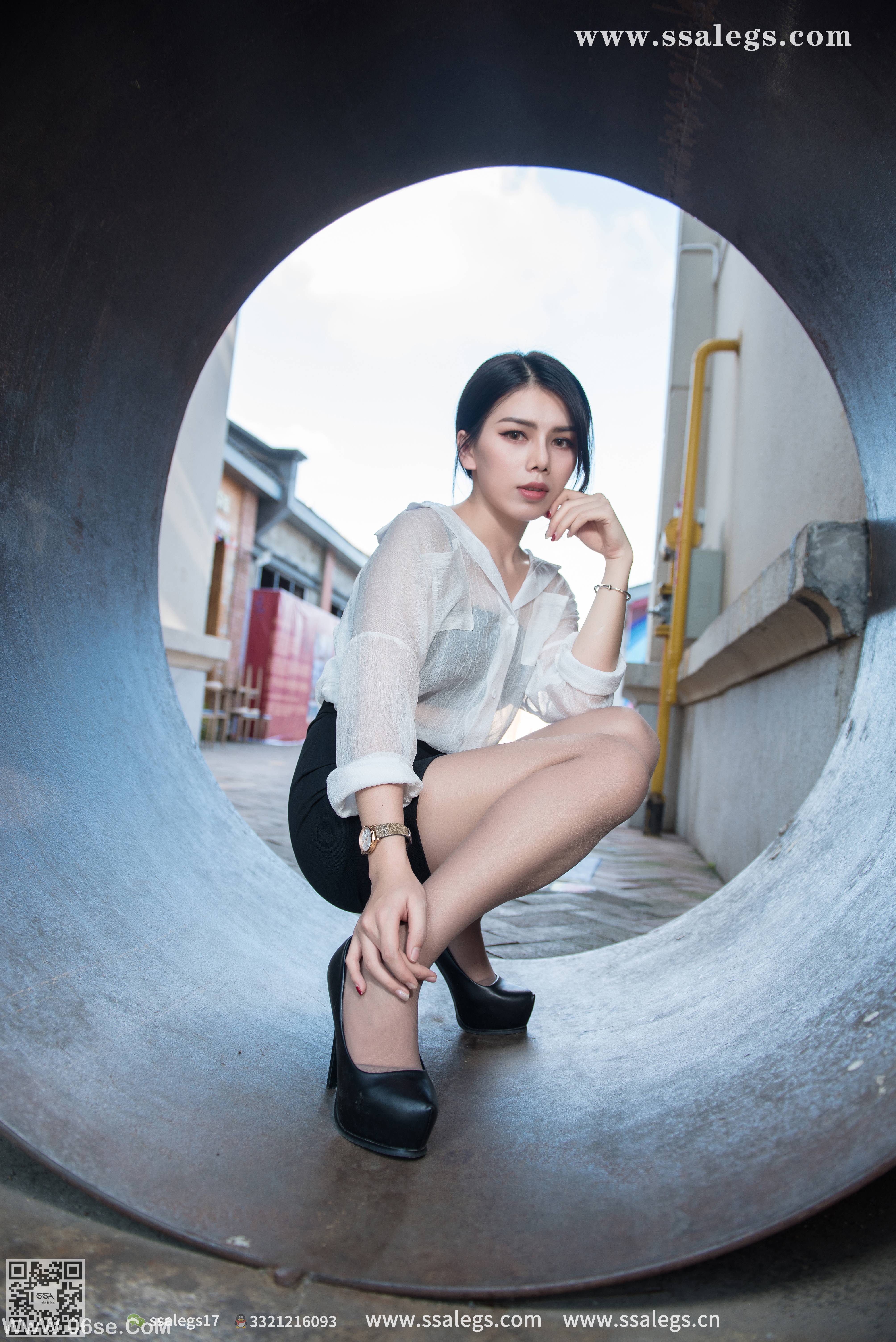 图片[25]-[SSA丝社] NO.021 混血美女芷沫浪漫咖啡色丝袜街拍[99P1.26G]-六色网