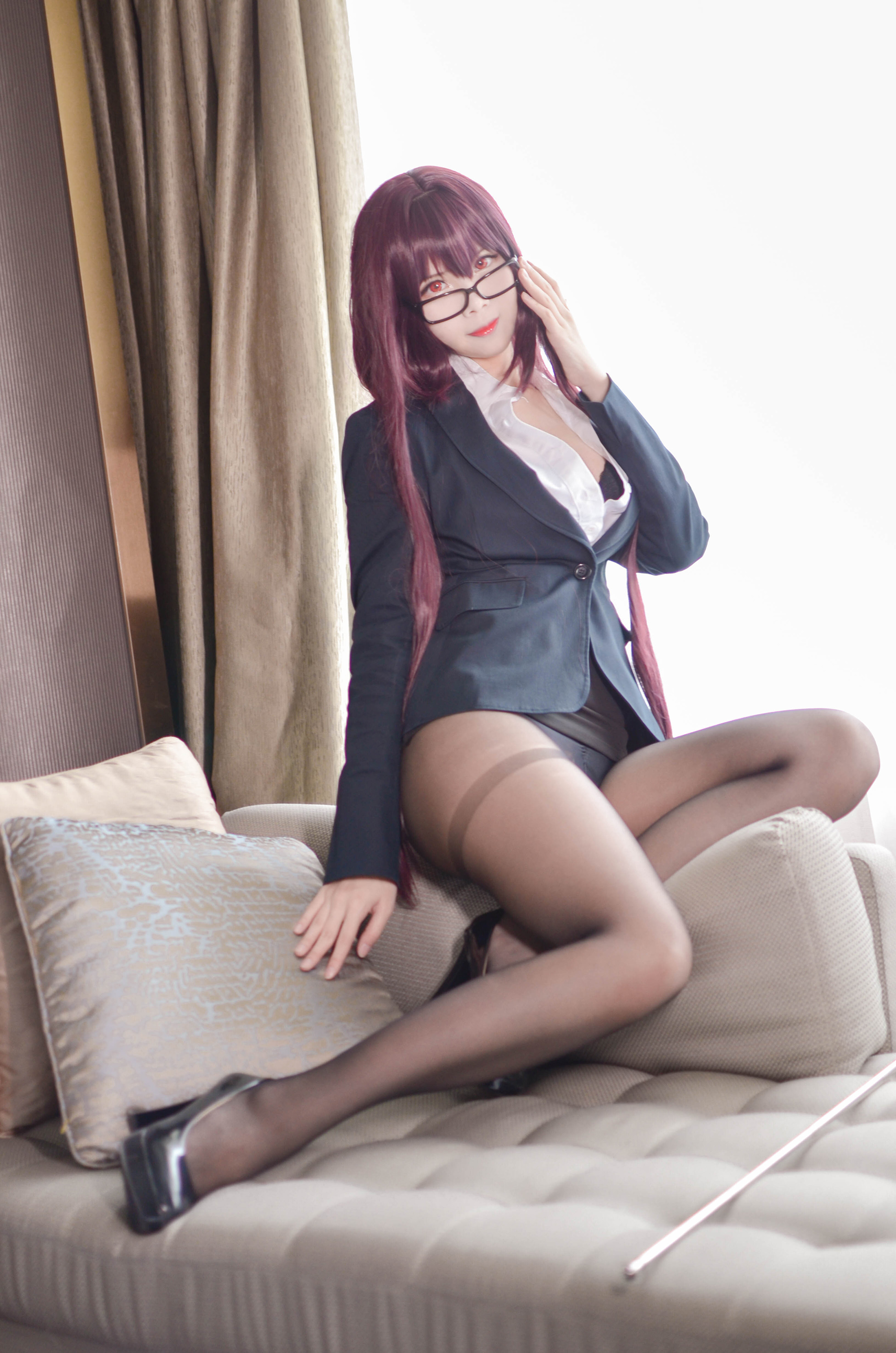 图片[6]-Coser萱-KaYa NO.118 —  Fate GO スカサハ 先生[15P19M]-六色网
