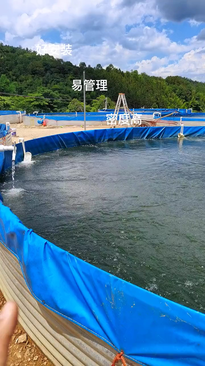 现代化立体养殖池 科学高效排污 镀锌板养殖鱼池 高密度水产养殖