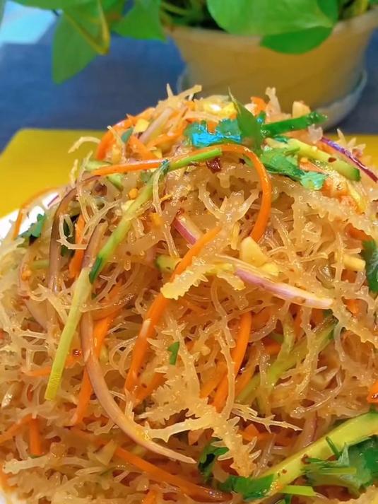 龙须菜凉拌,紧致有嚼,富含营养,健康美味双赢