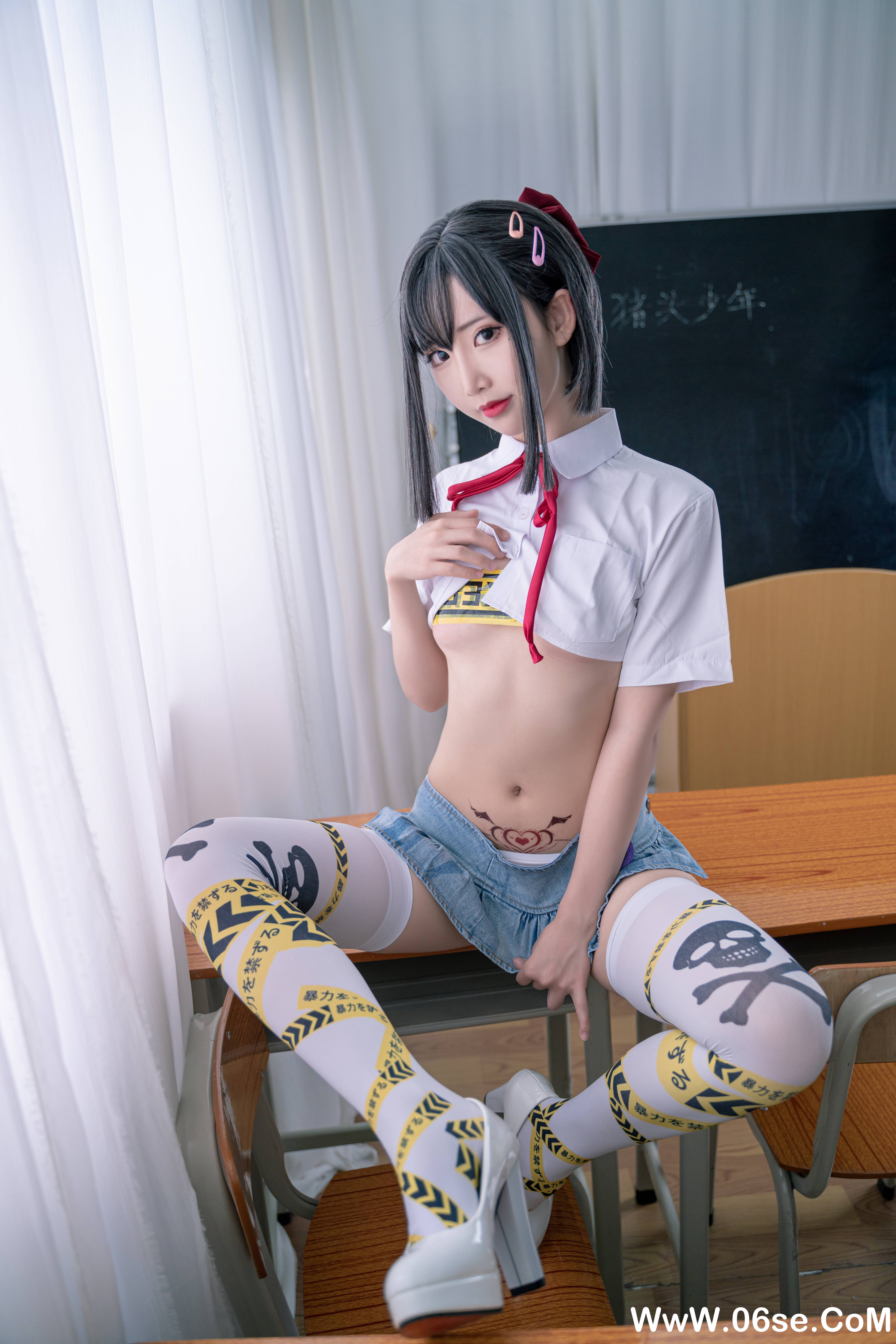 图片[15]-Coser面饼仙儿 NO.116 — 短校服胶带[32P475M]-六色网