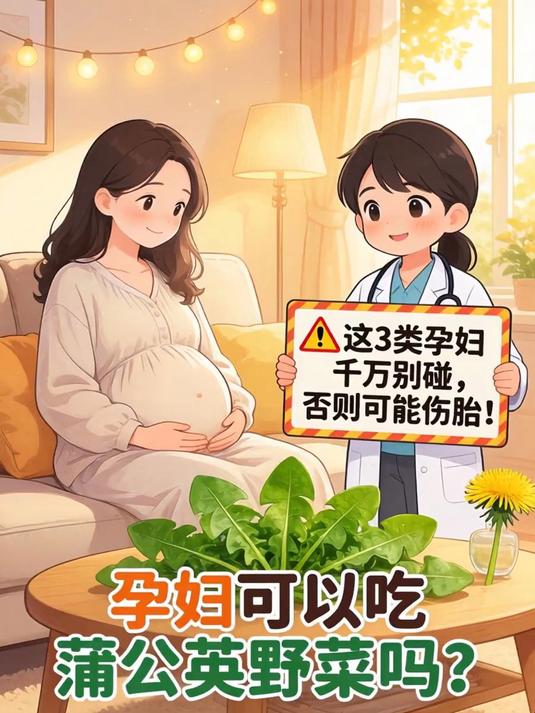 孕妇可以吃蒲公英野菜吗?医生警告:这3类孕妇千万别碰,否则可能伤胎!