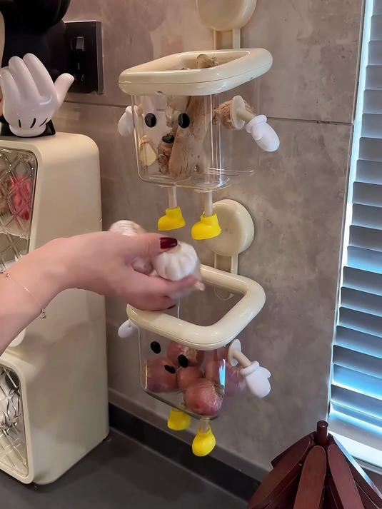 高颜值洗脸巾壁挂收纳筐,可以收纳废弃洗脸巾或者晾晒化妆品!