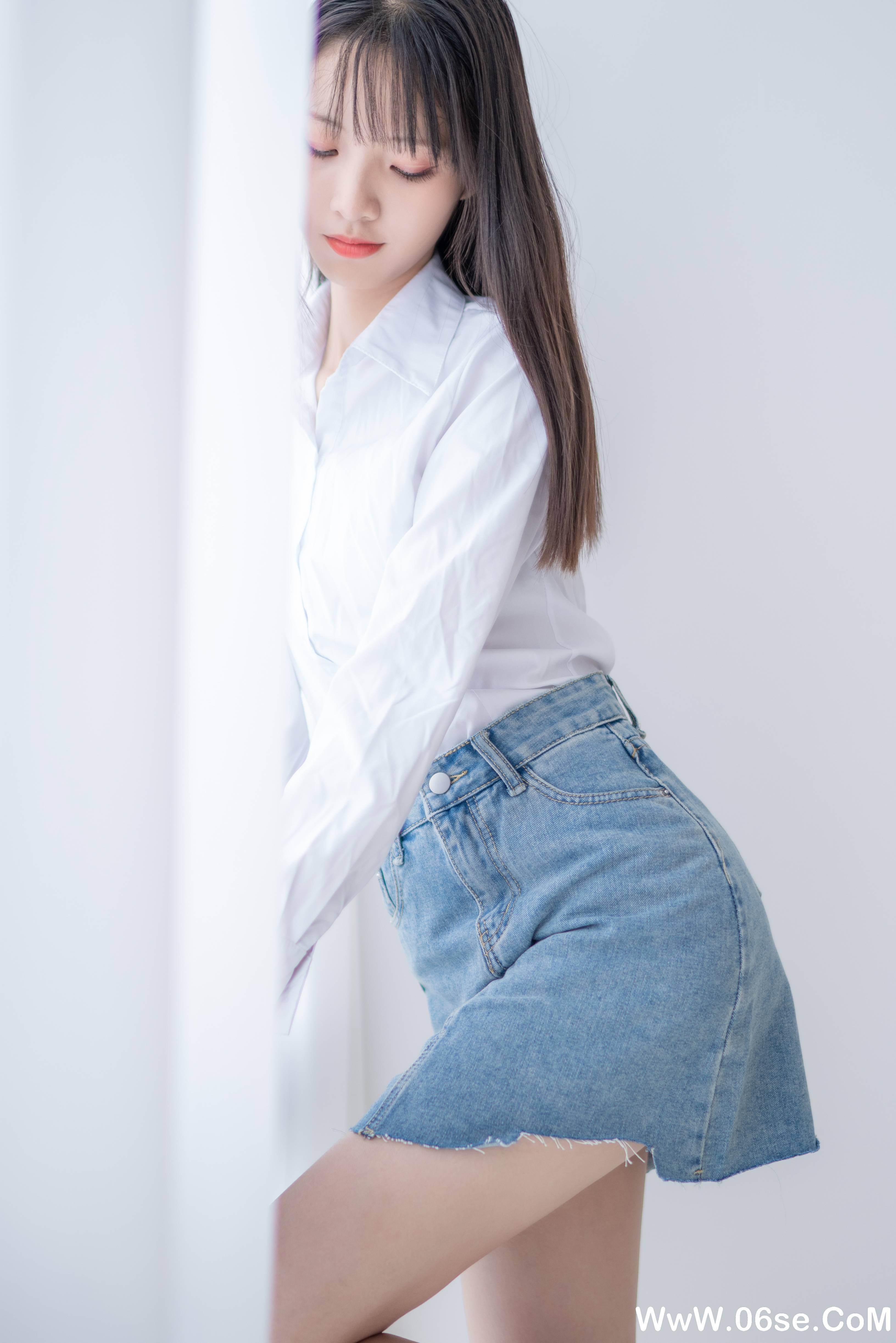 图片[18]-西瓜少女 NO.017 –  衬衫牛仔裙 [61P297M]-六色网
