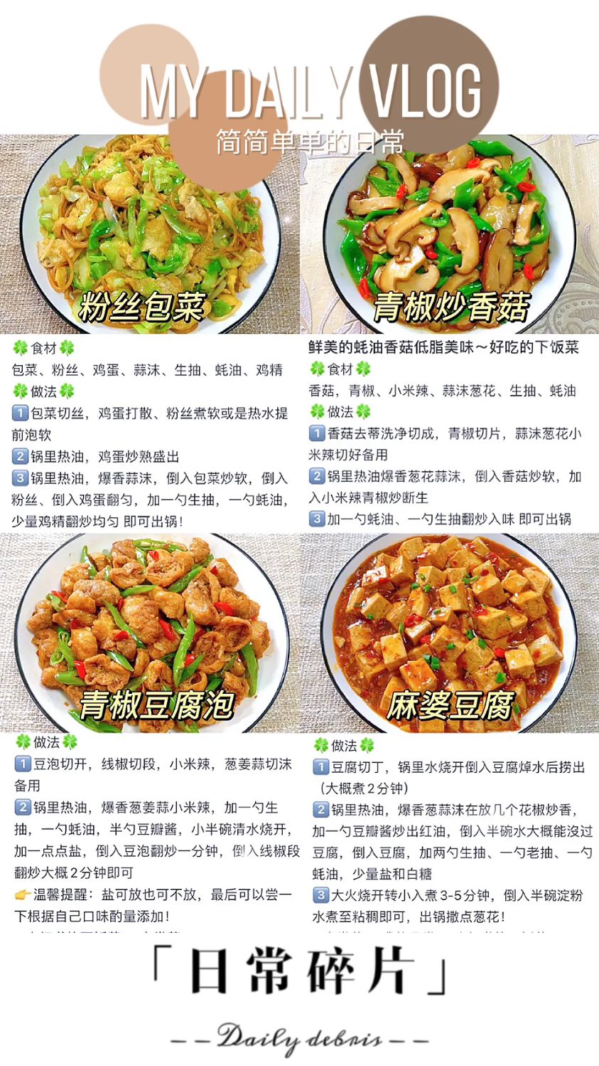 24款家常下饭菜,菜谱名称超详细,30天不重样,做法简单哦,学会再也不用点外卖了吧