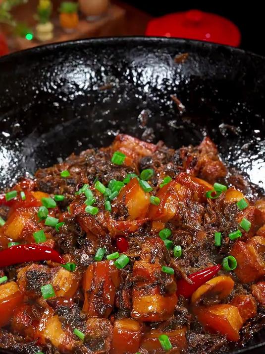 这个梅干菜烧肉的做法软烂入味