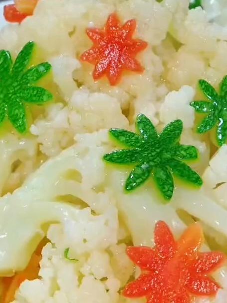 有花的菜才叫花菜,清炒花菜像我这样做,小朋友们抢着吃