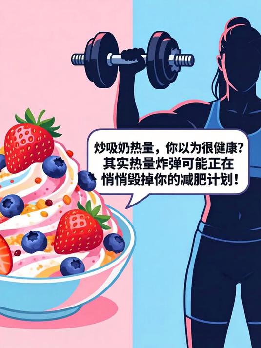 炒酸奶热量，你以为很健康？其实热量炸弹可能正在悄悄毁掉你的减肥计划！