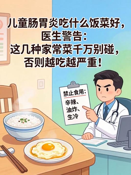 儿童肠胃炎吃什么饭菜好,医生警告:这几种家常菜千万别碰,否则越吃越严重!