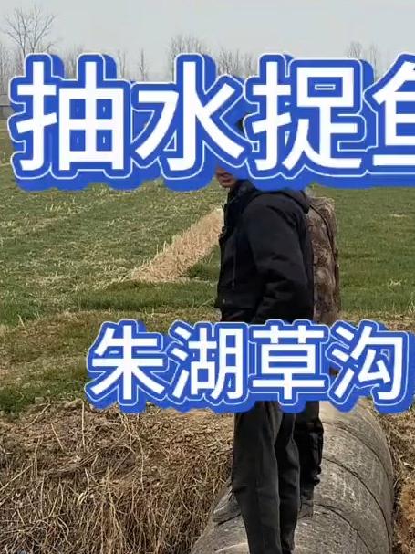 抽水捉鱼朱湖草沟,今天这沟可以吧!