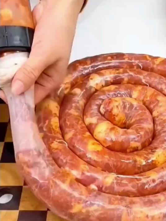 手残党也能灌腊肠!手推款大容量,肉肠饱满不漏馅