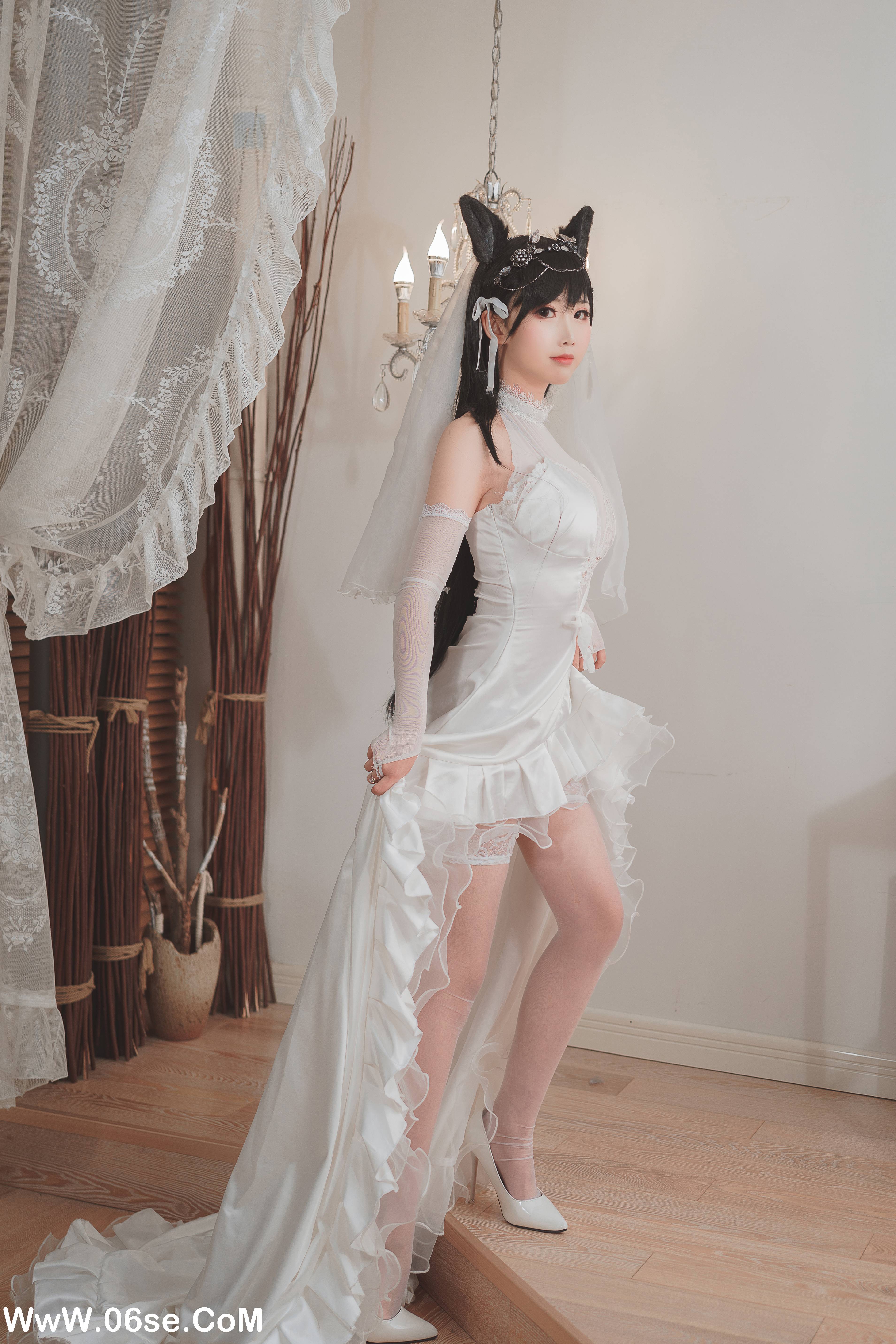 图片[23]-Coser面饼仙儿 NO.052 – 爱宕花嫁 [29P247M]-六色网