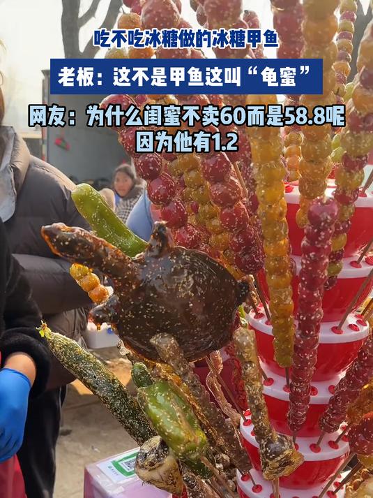 吃不吃冰糖做的冰糖甲鱼,老板:这不是甲鱼这叫“龟蜜”