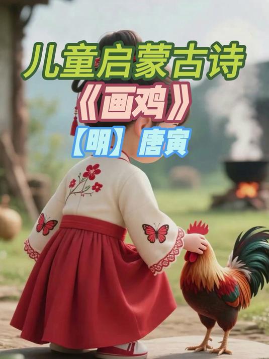 中小学生启蒙古诗赏析——明·唐寅《画鸡》