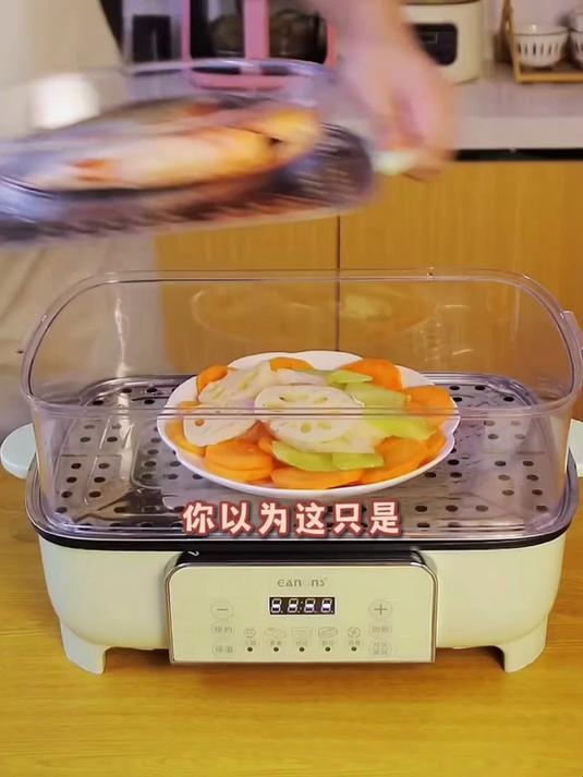 可以炒菜涮火锅的电蒸锅,你见过吗?还是可以32L大容量的!
