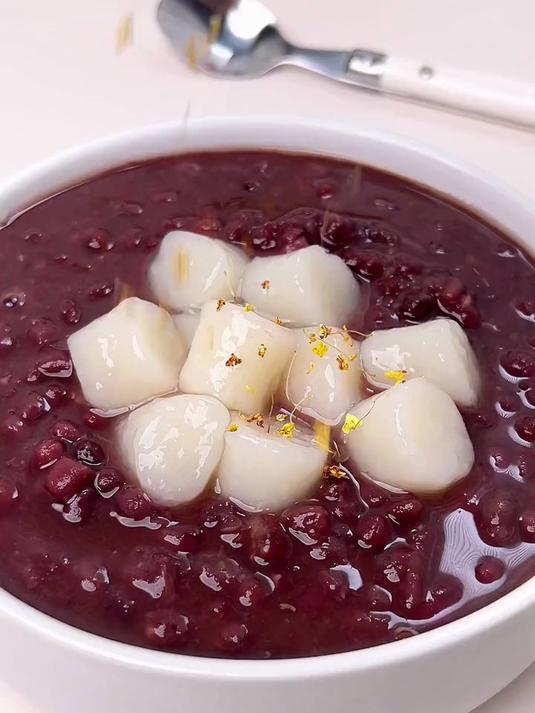山药芋圆红豆汤 自制甜品 仙女都在喝什么 美容养颜食谱