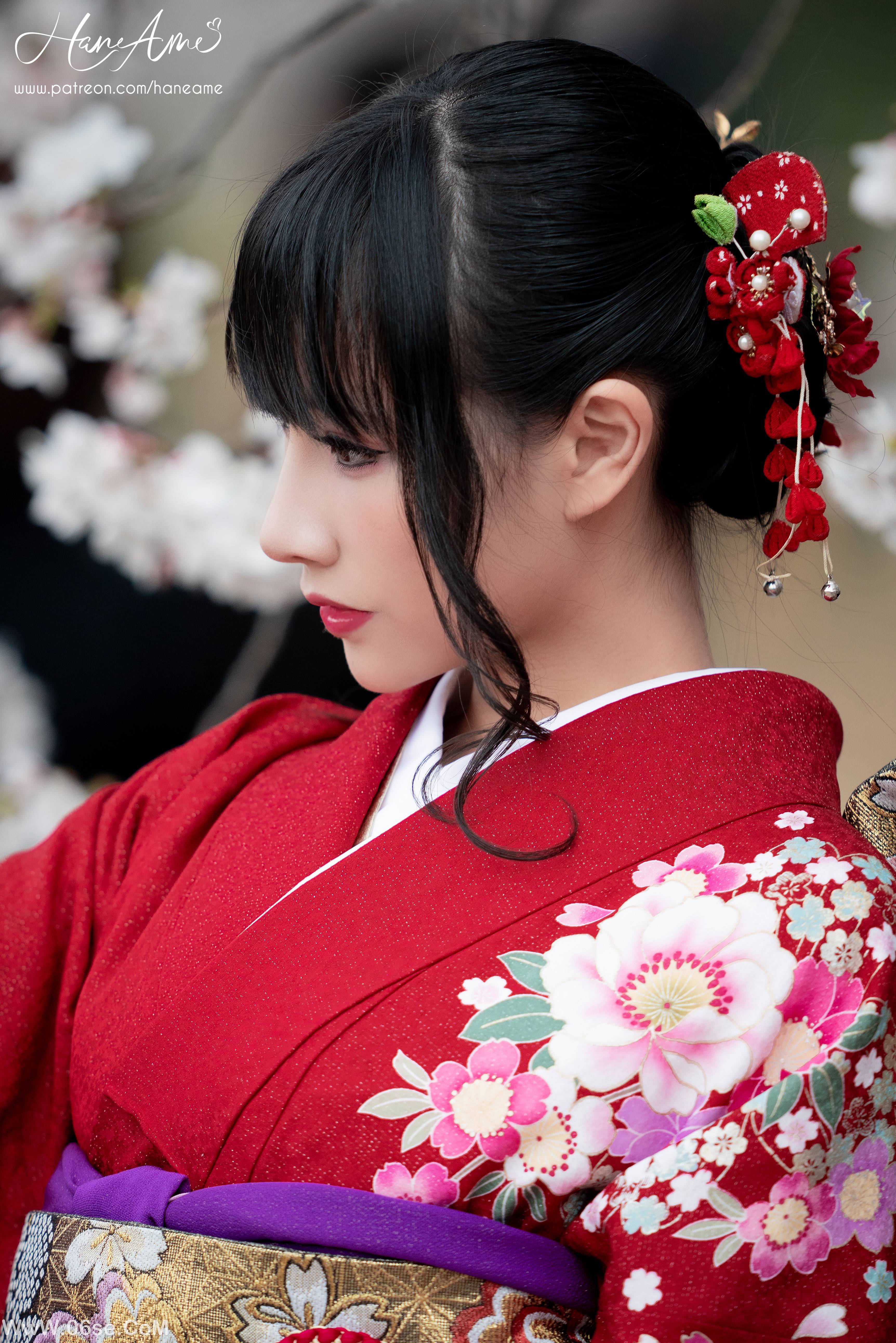 图片[2]-Hane Ame 雨波写真 NO.013 – 赤紅和服[38P736M]-六色网