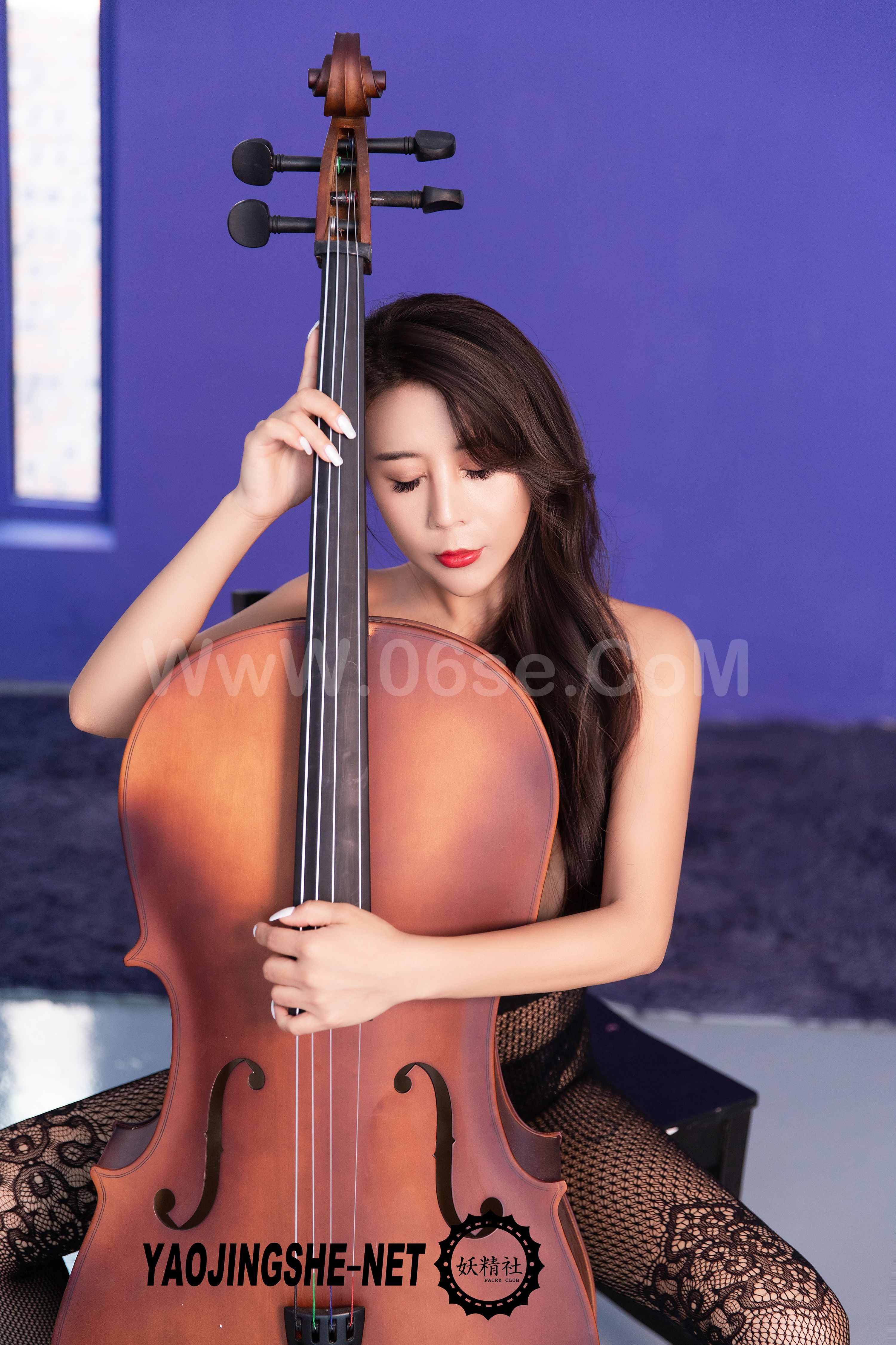 图片[2]-[YaoJingShe 妖精社] V1901《紫嫣-美丝大提琴》[45P-306MB]-六色网