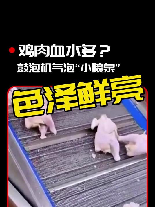 鸡肉血水多?鼓泡机气泡“小喷泉” 鼓泡清洗机 气泡清洗
