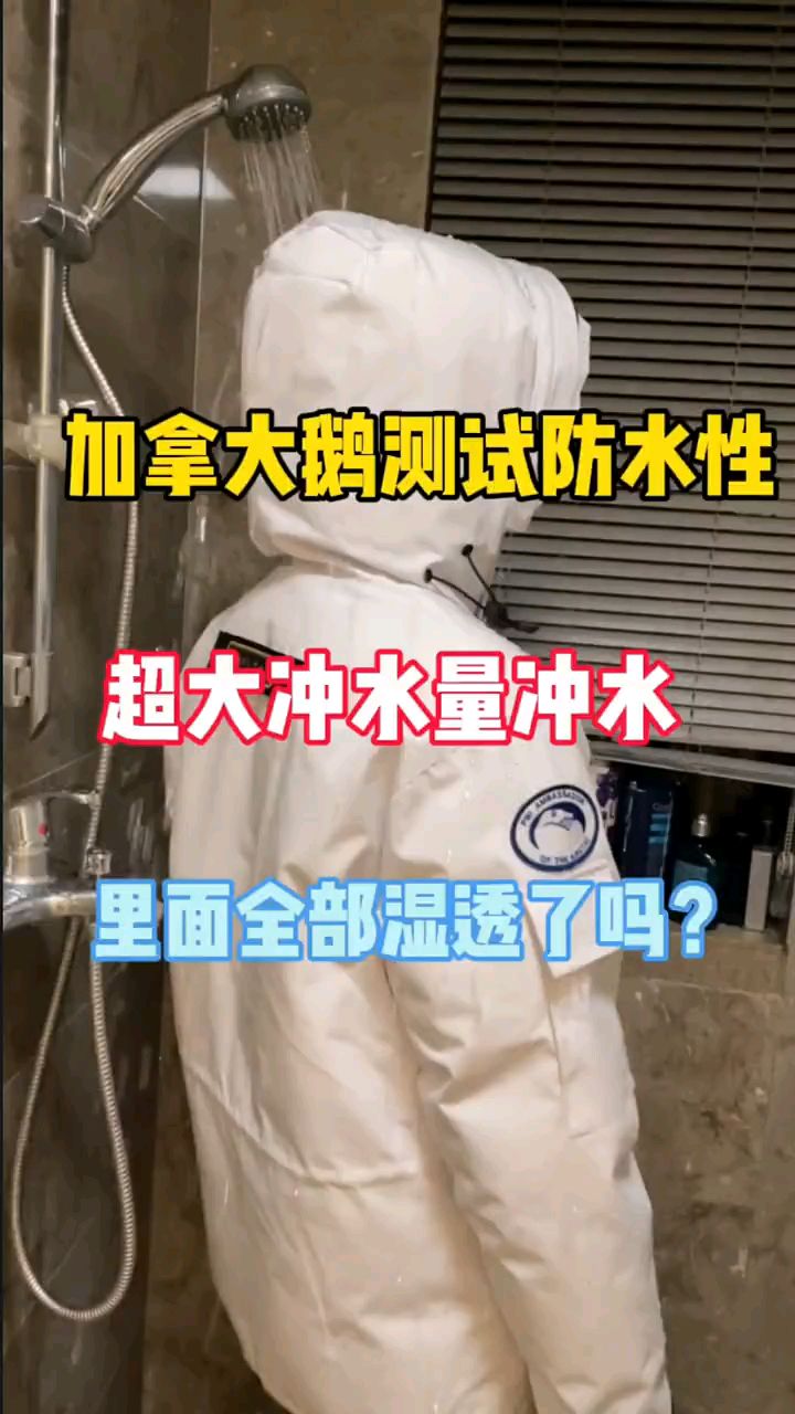 大鹅羽绒服防水效果