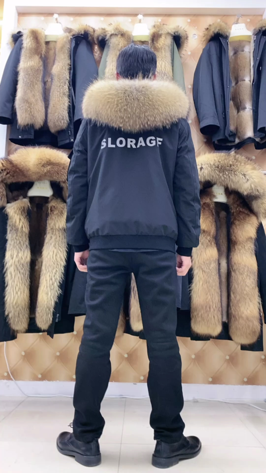 男士短款小夹克,皮草派克服中的精品,年轻时尚很保暖