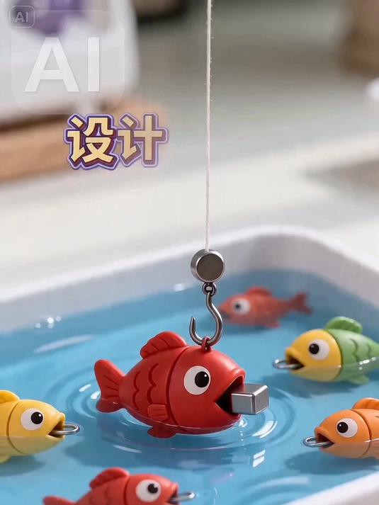 教科版科学二年级下册 玩磁铁 5 设计钓鱼玩具