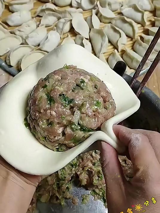 一个饺子吃下去都饱了