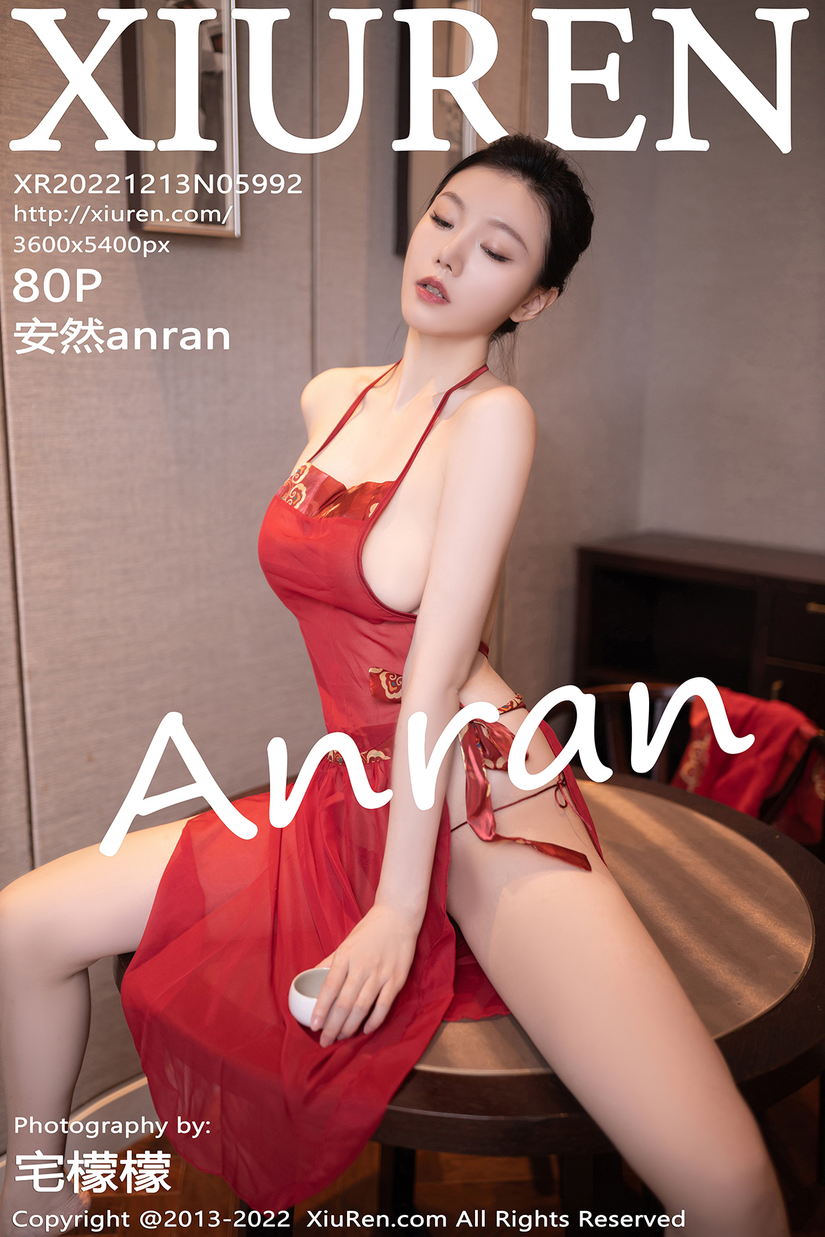 【XiuRen秀人网】2022.12.13 Vol.5992 安然anran【80P】-六色网