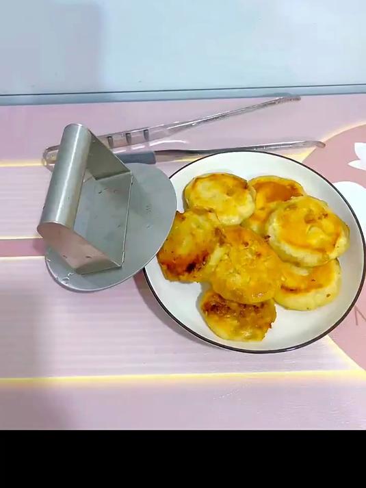 锈钢压肉神器 汉堡煎牛肉饼 宝宝牛排工具肉馅饼DIY模具