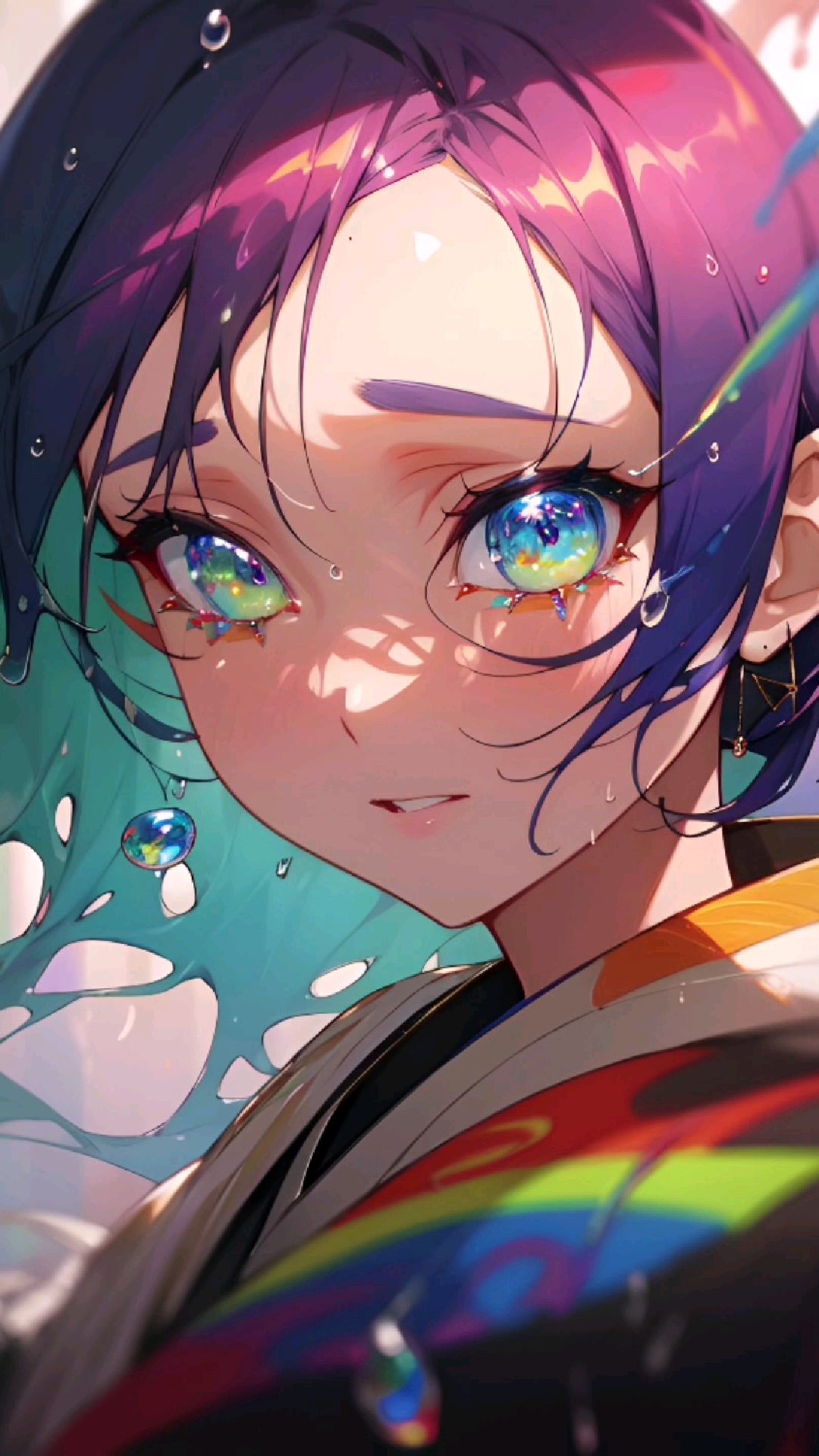 免费素材:不笑运气差,一笑脸就大!#插画#Ai绘画#二次元