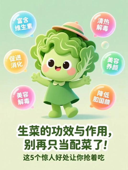 生菜的功效与作用，别再只当配菜了！这5个惊人好处让你抢着吃 #健康扬帆季#