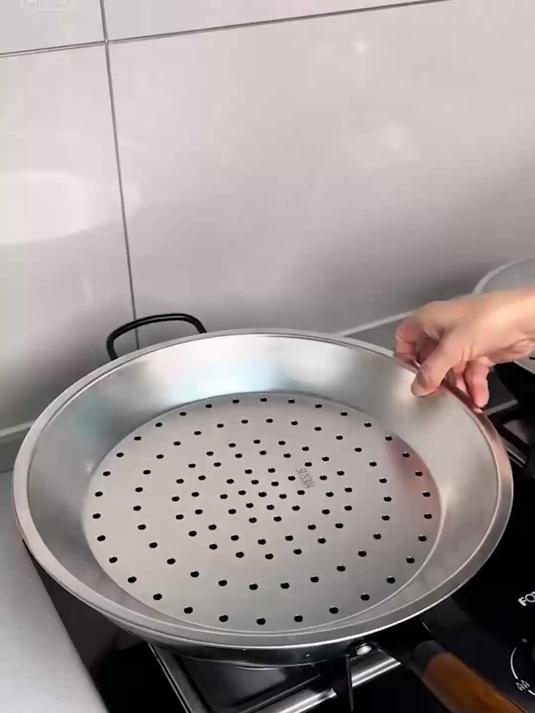 不锈钢蒸盘蒸屉隔水蒸架蒸笼片超大号蒸片宿舍锅隔层蒸格炒锅蒸篦