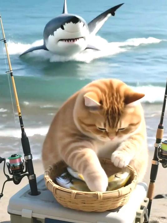 差点被大白鲨吃了，幸亏机智多谋！