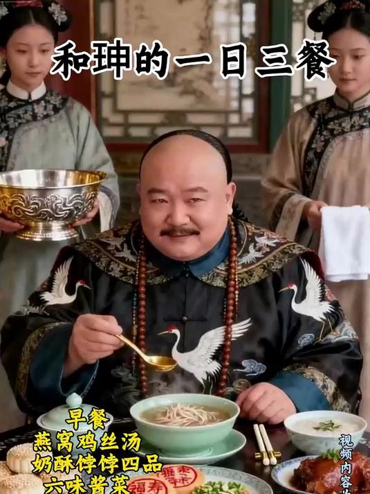 巨贪和珅的一日三餐!