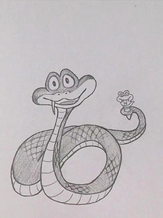 画疯狂动物城的盖瑞一条蛇