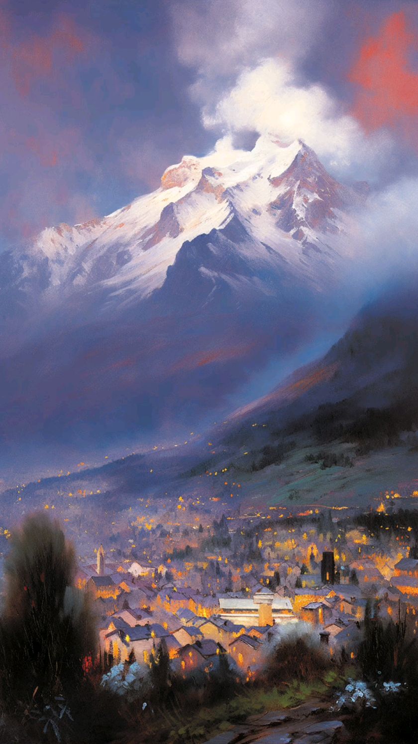 印象派油画——旷野之境 我发布的每一张画都有油画布喷绘版,需要可以私聊。[握手]