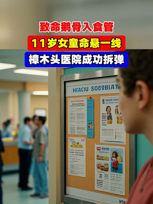 致命鹅骨入食管,11岁女童命悬一线,樟木头医院成功拆弹