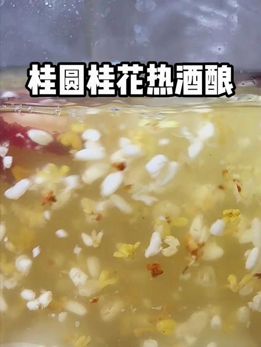 桂圆是冬天难得的纯阳之果,这壶桂圆桂花热酒酿不要错过了,喝完暖暖很舒服!
