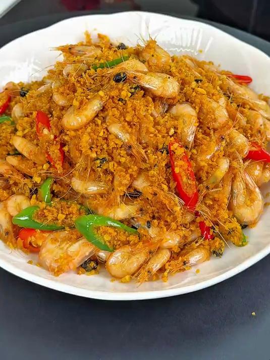 年夜饭全家人点名要我做这个避风塘小河虾
