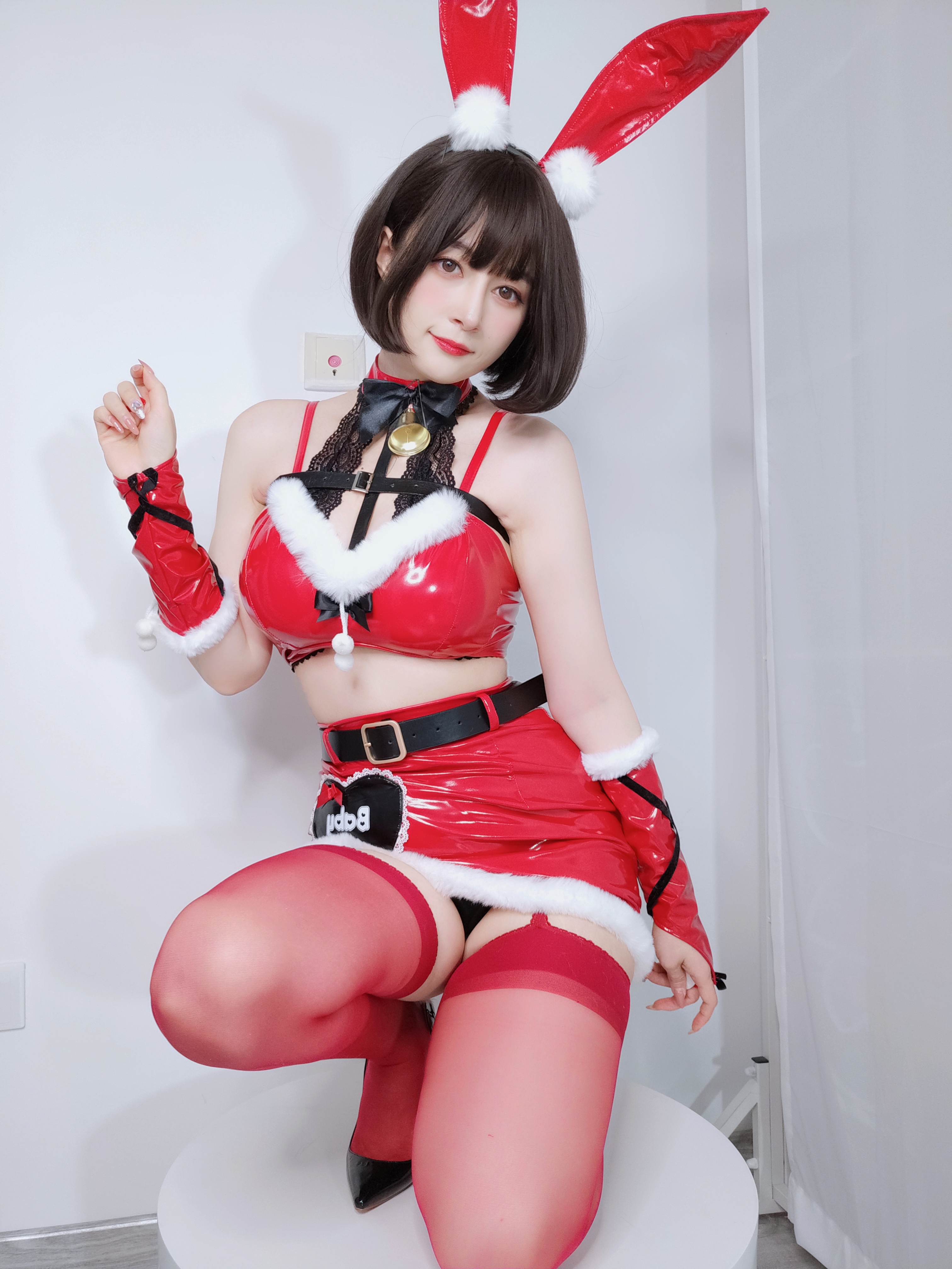 图片[49]-Coser小姐姐白银 NO.160 — Christmas Bunny [50P138M]-六色网