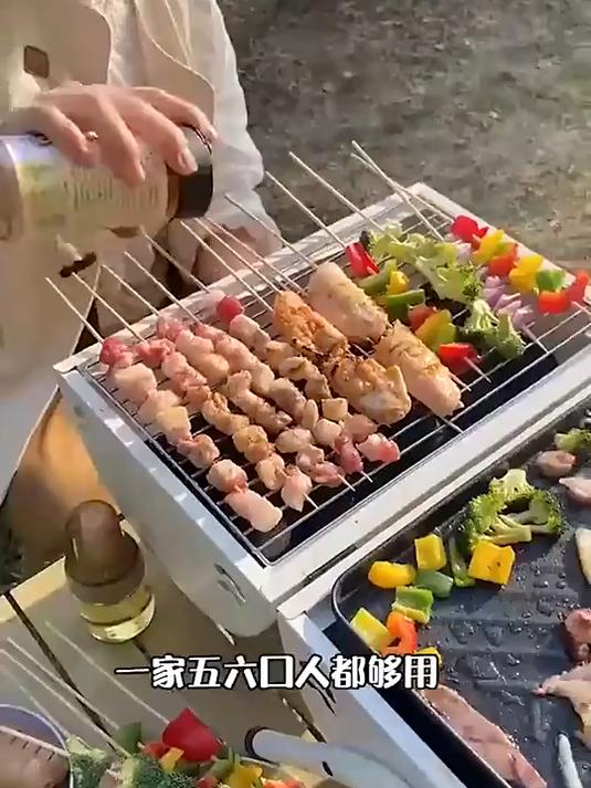 户外便携式烤肉炉子,一炉多用,收纳便携