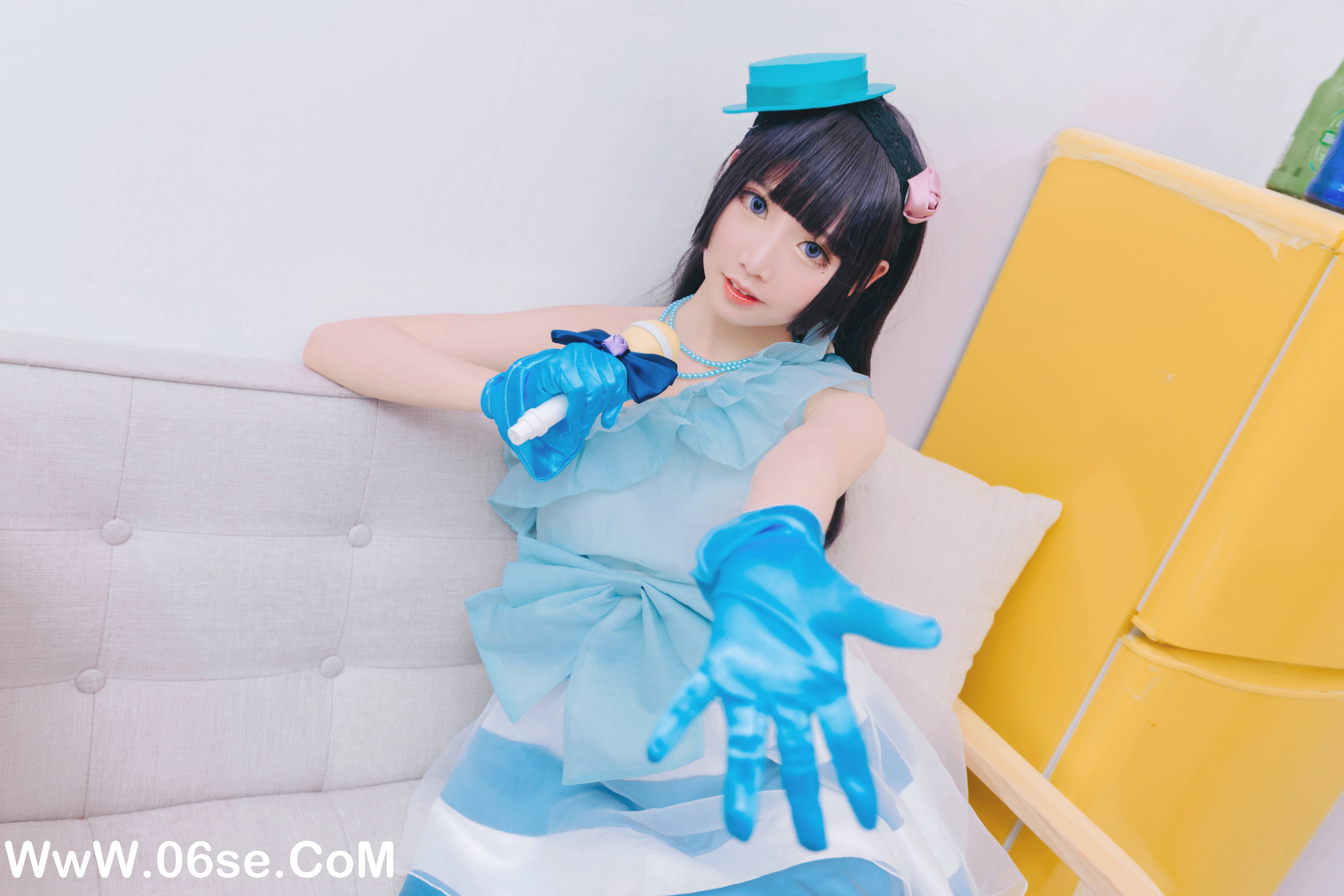图片[2]-Coser面饼仙儿 NO.018 – 黑猫打歌服[12P128M]-六色网