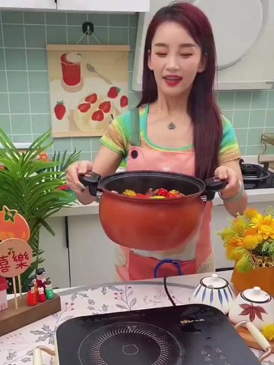 奥克斯微压锅陶瓷珐琅内胆多用途省时炖肉煲汤炖粥平替高压锅