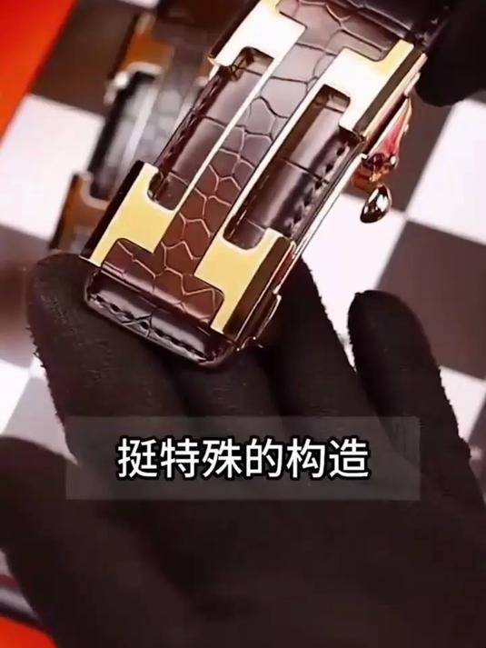 皮带是男人的脸面,选择真皮经典鳄鱼纹自动扣皮带,彰显男人味!