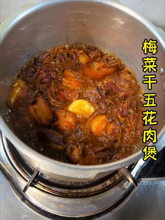 高压锅梅菜干五花肉,潮汕人的家常菜,五花肉又软又香,真的很美味很下饭#春日收藏家#