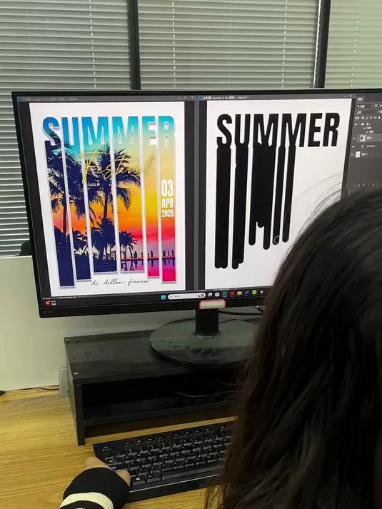 用ps制作书签海报，也可以用作节日海报