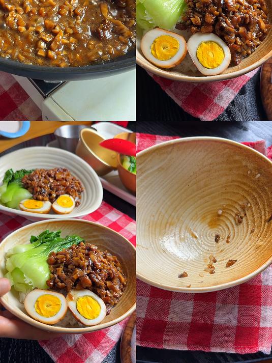 晚餐酱汁浓郁巨巨巨好吃的卤肉饭